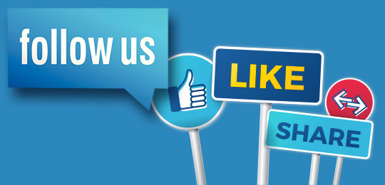 Follow us on Social Media: Facebook, Instagram & Twitter